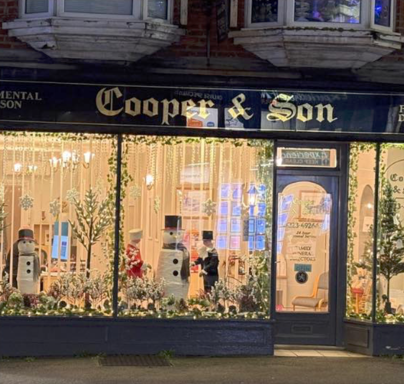 Cooper and Son 2025 Christmas window